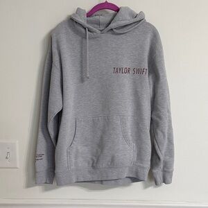 Taylor Swift Gray Hoodie with Maroon Text